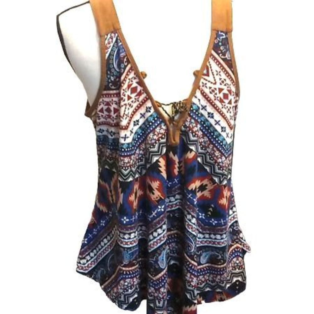 Southwestern Print Blouse Women's Size XL unbranded - Picture 1 of 5